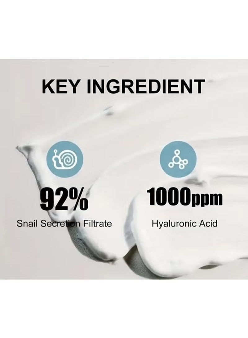 OUHOE Advanced Snail 92 all in one cream. Repair Cream. 100grams fine_lines and wrinkles Remove Face for Women and Men Dry Skincare - Image 2