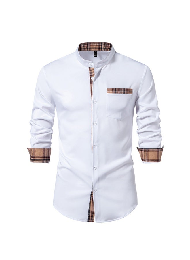 KUYING New Men's Fashionable Daily Casual Collar Shirt
