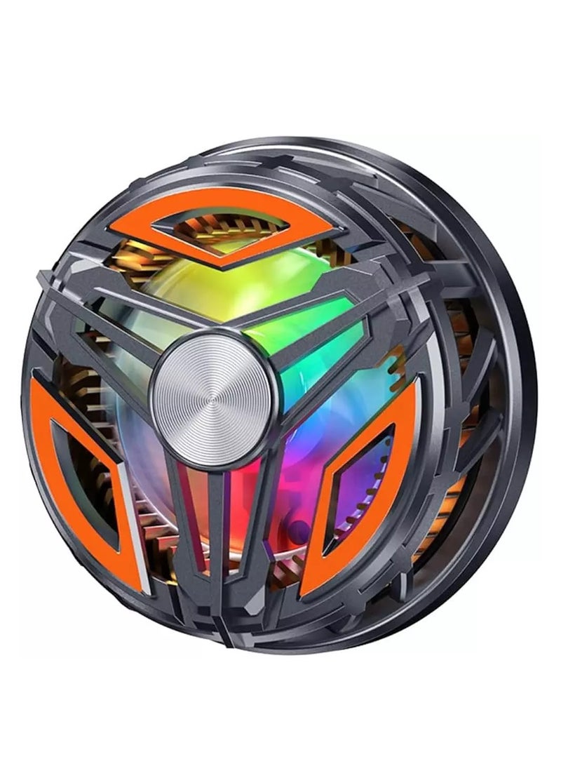 GT31 Mobile Phone Radiator Cooler – Semiconductor Magnetic Dual-Cooling Fan with RGB Ambient Lights, 5000RPM Silent Operation, Universal for iPhone/Android/Tablets, Ideal for Gaming & Live Streaming - Image 1