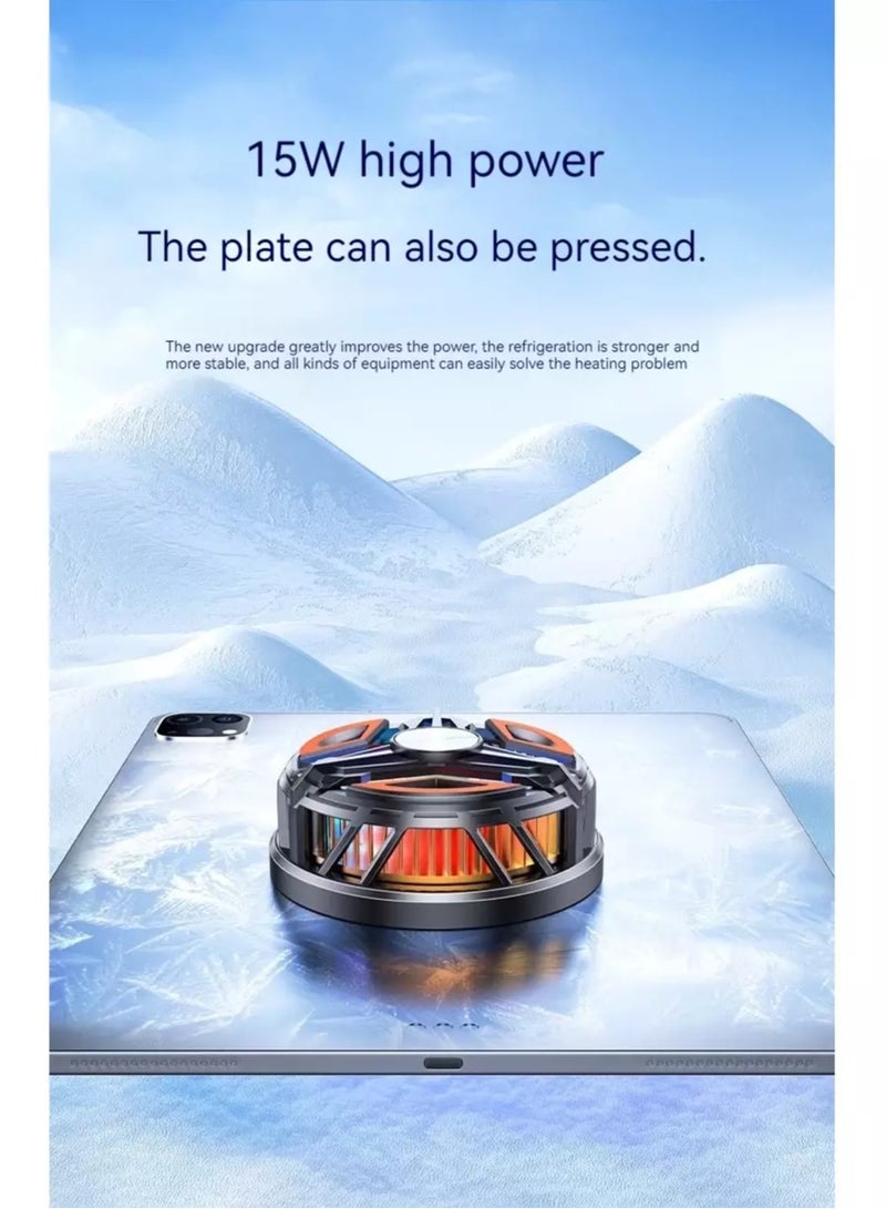 GT31 Mobile Phone Radiator Cooler – Semiconductor Magnetic Dual-Cooling Fan with RGB Ambient Lights, 5000RPM Silent Operation, Universal for iPhone/Android/Tablets, Ideal for Gaming & Live Streaming - Image 4