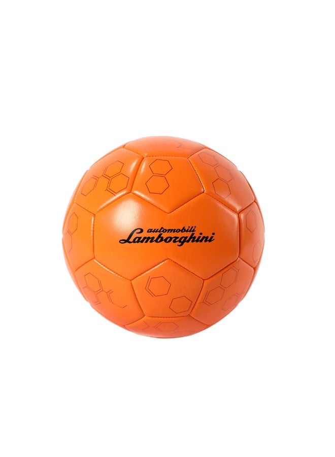 LAMBORGHINI كرة قدم لامبورغيني من PVC (الحجم 5، برتقالي) - Image 2