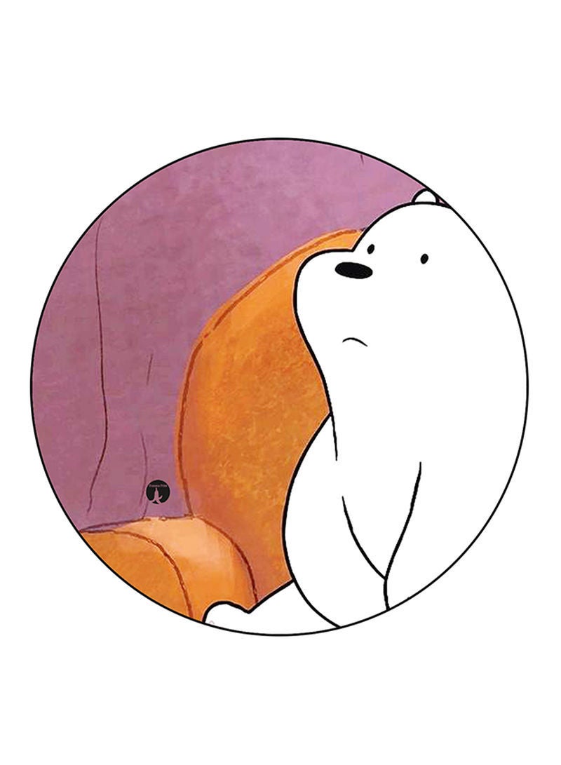 We Bare Bears Printed Mouse Pad  Round  Multicolour