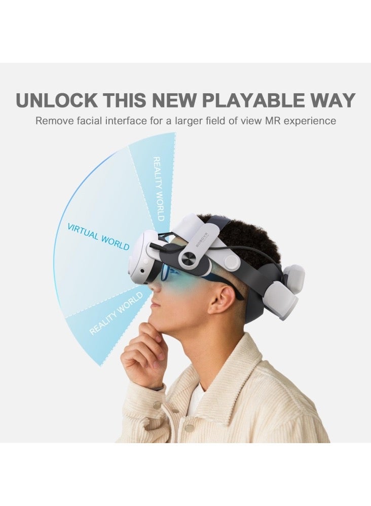 Bobovr BOBOVR M3 PRO Head Strap With Battery For Meta Quest 3 Headband  - Image 3