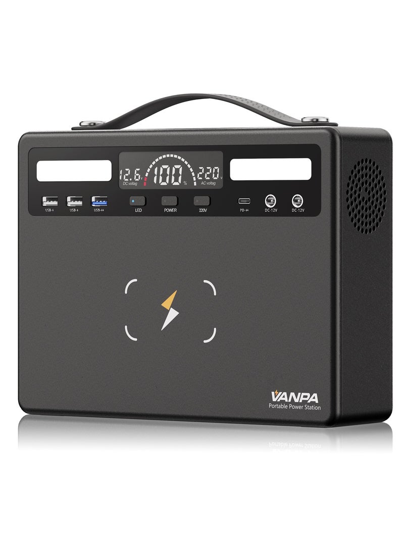 فانپا 600W محطة طاقة محمولة 360Wh بطارية ليثيوم موجة جيبية نقية AC 220V إخراج احتياطي Powerbank مولد الطاقة الشمسية للتخييم - Image 2