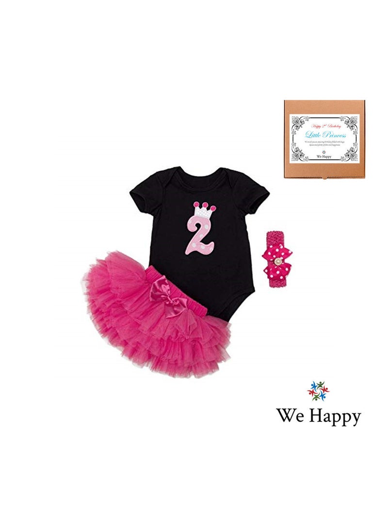 We Happy 3-Piece Baby Girl Party Dress - Image 2