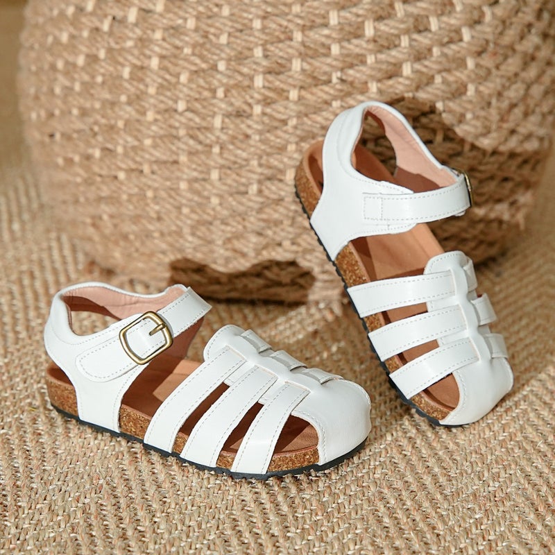 Boys And Girls Toddler Shoes Leather Children'S Sandals Children'S Toe Sandals Summer Boys Roman Shoes Beach Shoes - Image 3