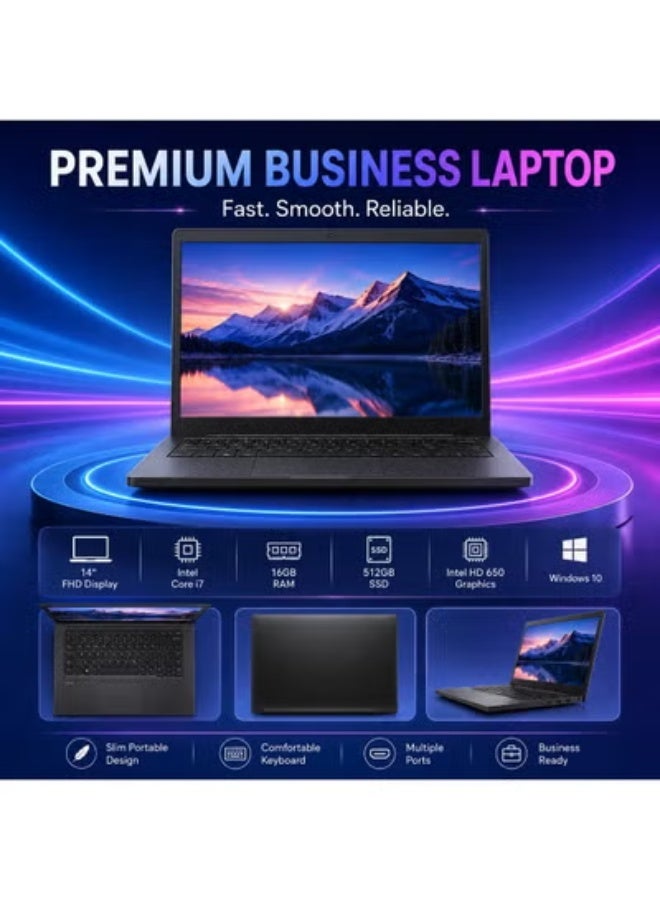 Business Laptop 15.6 Inch Display, Intel Core i5 Processor, 4GB RAM, 500GB Storage, Integrated Graphics, Includes Laptop Stand, Mouse and Carrying Bag - Image 3