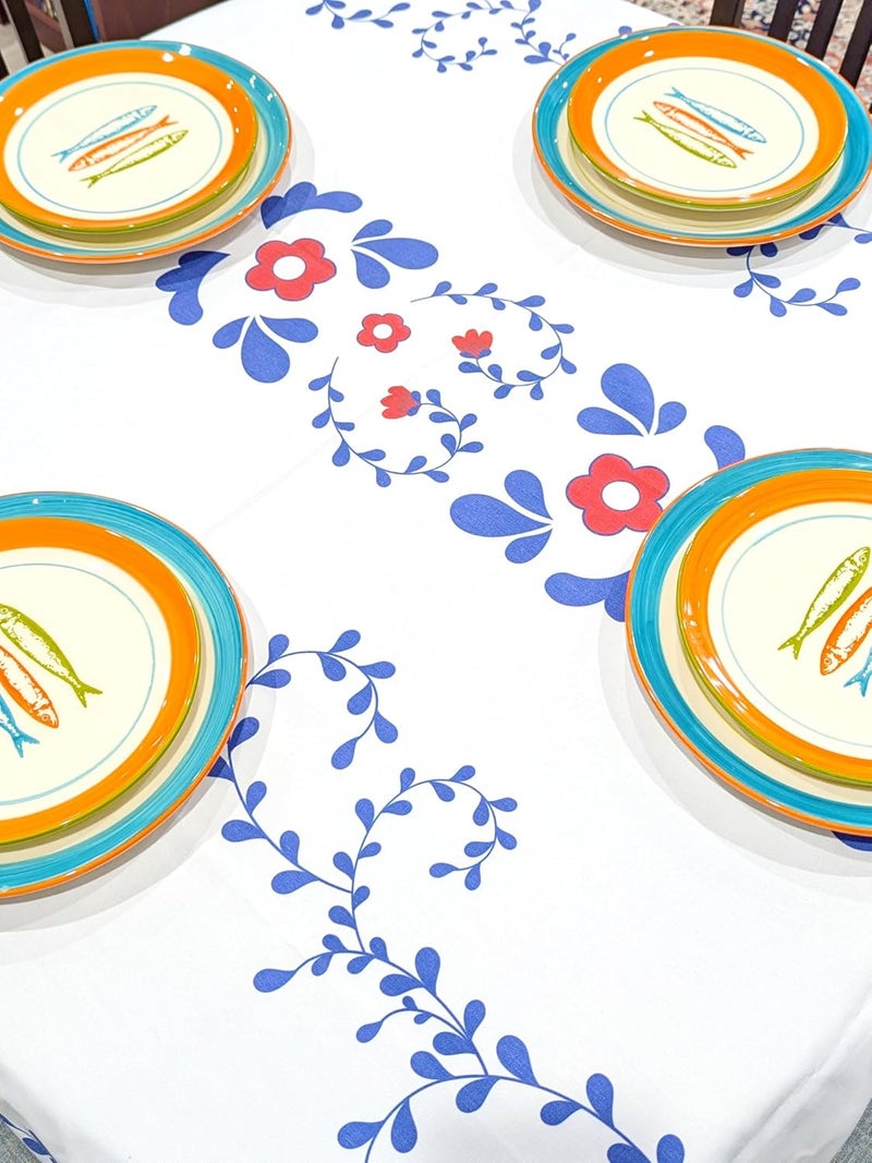 Portuguese Pottery Ceramic Dessert Plate Made in Portugal  POP Sardines Orange 1 95 inches 28001201 - Image 3