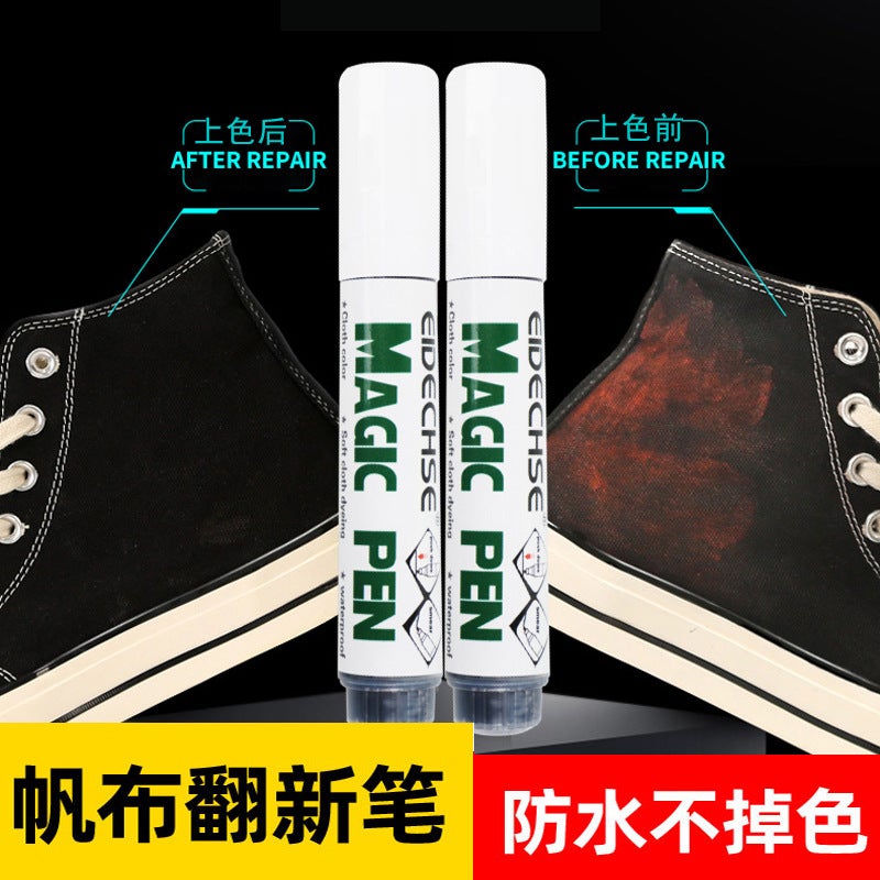 Eidechse Canvas Shoe Repair Pen, Cloth Panel Shoe Discoloration Renovation Pen, Canvas Basketball Shoe Color Replenishment Pen, Color Repair Pen - Image 3