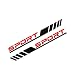 Qurbuns 2 PCS Sport Letter Car Stickers 2283 x 508 Stripe Decals for Car Door Side Waterproof ScratchResistant Vinyl Decal Universal Auto Body Side Decoration Sticker Black Red - Image 2