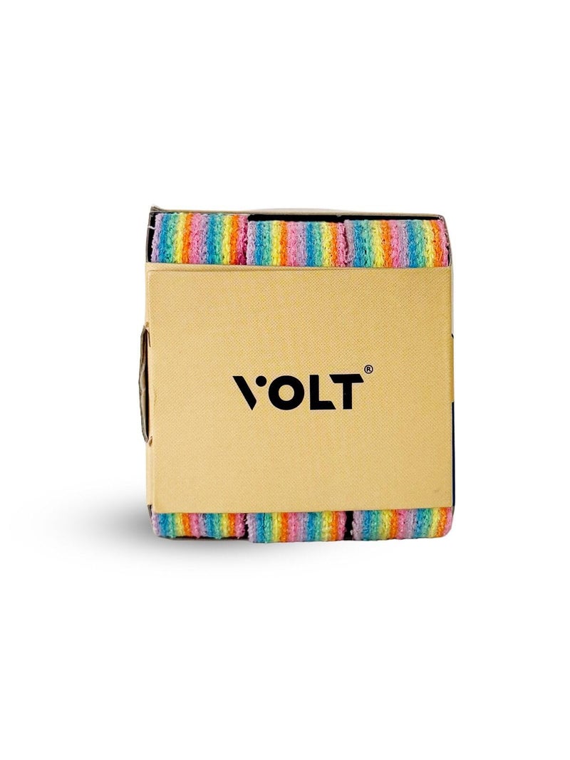VOLT Wipe Wise 12 Layer Sponge | Multi-Purpose Cleaning Sponge (Pack of 3) | Super Absorbent Micro Fibre | Reusable for Cars, Home, Kitchen, Glass, Furniture & More | Cleaning & Drying Sponge - Image 3