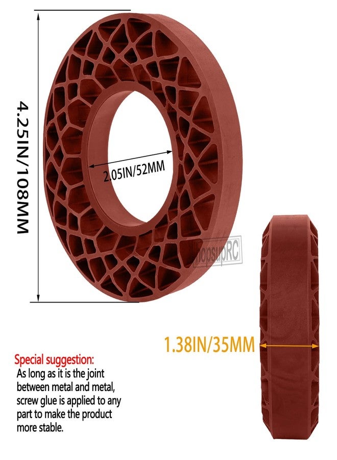hopsupRC RC 1.9" Wheel Tires Waterproof Silicone Tire Insert for 1/10 SCX10 90046 AX103007 SCX10 II SCX10 III TRX4 TRX6 Gen7 8 D90 VS4-10 MST CFX,Silicone Fit Inner Filler Upgrades Part.(Brown) - Image 5