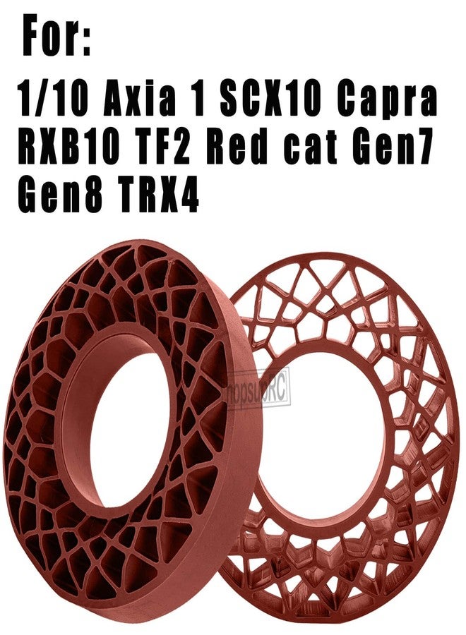 hopsupRC RC 1.9" Wheel Tires Waterproof Silicone Tire Insert for 1/10 SCX10 90046 AX103007 SCX10 II SCX10 III TRX4 TRX6 Gen7 8 D90 VS4-10 MST CFX,Silicone Fit Inner Filler Upgrades Part.(Brown) - Image 2