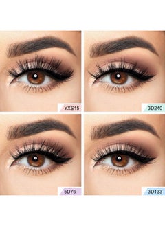 MAGEFY 12 Pairs False Eyelashes Fluffy Volume Long Faux Mink Lashes Natural Look 4 Styles Wispy Fake Eyelashes Soft Reusable Eyelashes With Lashes Boxes (12 Pairs 4 Styles)  - Image 3
