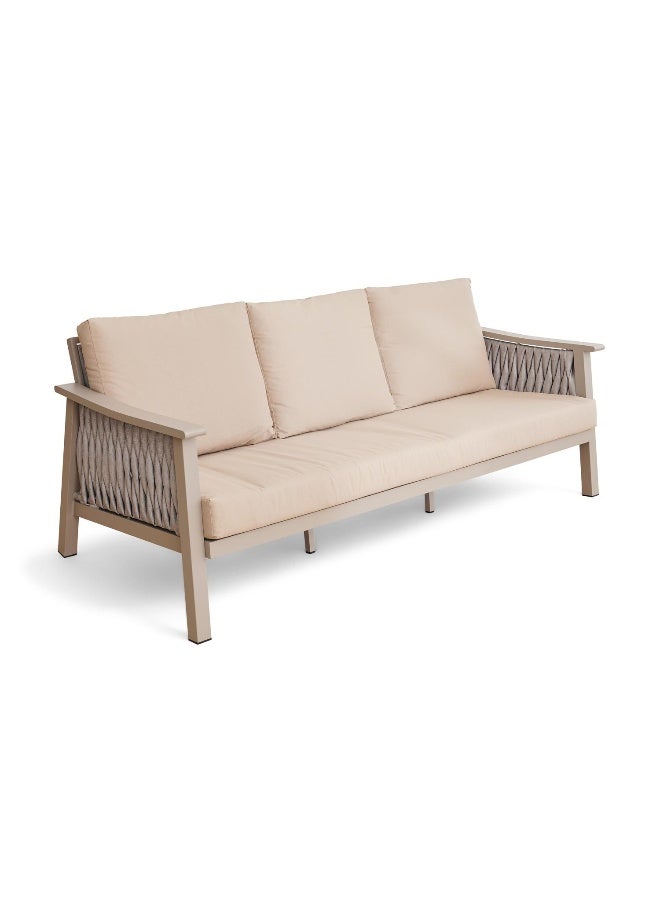 Pan Home Auraam Outdoor Sofa Set 3+1+1+Ct -Beige - Image 4