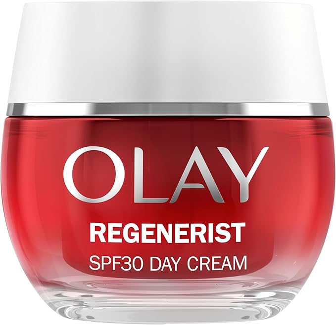 Olay Regenerist Night Face Cream AntiWrinkle Active Firming Skincare Moisturiser with Antiageing Niacinamide and Peptides Firms Restores and Hydrates Fragrance Free 50ml - Image 1