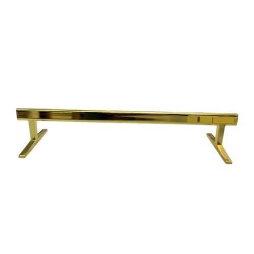 LEEFAI Pro Fingerboard Rail, Metal mini Finger Skateboard Rail for Your ramps and Park, 8.1 x 2.7 x 1.5 inches -The Best Obstacles for fingerboarding,Color (Gold) - Image 1