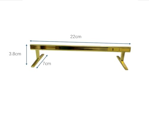 LEEFAI Pro Fingerboard Rail, Metal mini Finger Skateboard Rail for Your ramps and Park, 8.1 x 2.7 x 1.5 inches -The Best Obstacles for fingerboarding,Color (Gold) - Image 4