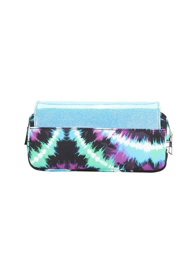 CUBS Tie Dyed Waterproof pencil case pouch with flap/zip closure - Image 1