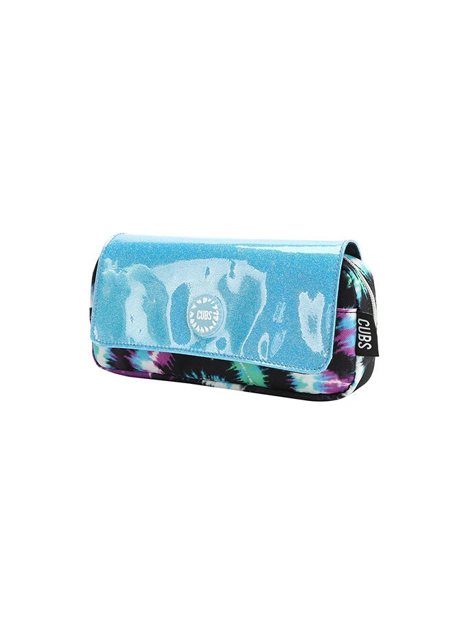 CUBS Tie Dyed Waterproof pencil case pouch with flap/zip closure - Image 3