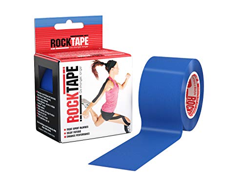 Rocktape Kinesiology Tape for Athletes (Navy Blue, 2-Inch x 16.4-Feet) - Image 1