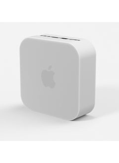 Generic Suitable For Apple Mac Mini M4 Computer Host Dust-proof Anti-fall Silicone Protective Cover Manufacturer Shell-Specifications:Translucent White  - Image 1