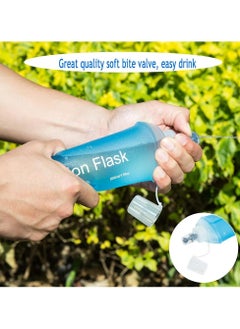 Oasisgalore Collapsible 500ml Soft Water Bottle, Blue - Ideal for Running, Hiking, Cycling  - Image 3