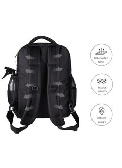 HUIMSWARM Barber Supplies Barber Clippers Backpack for Barber,with 1PCS Barber Cape&Barber Brush,Large Capacity,Pure Copper Zipper,Water Proof,Barber Accessories of Professional Hair Cutting Tools Backpack  - Image 4