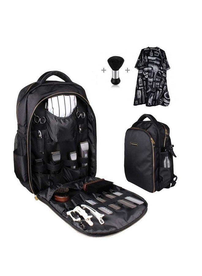 HUIMSWARM Barber Supplies Barber Clippers Backpack for Barber,with 1PCS Barber Cape&Barber Brush,Large Capacity,Pure Copper Zipper,Water Proof,Barber Accessories of Professional Hair Cutting Tools Backpack  - Image 1