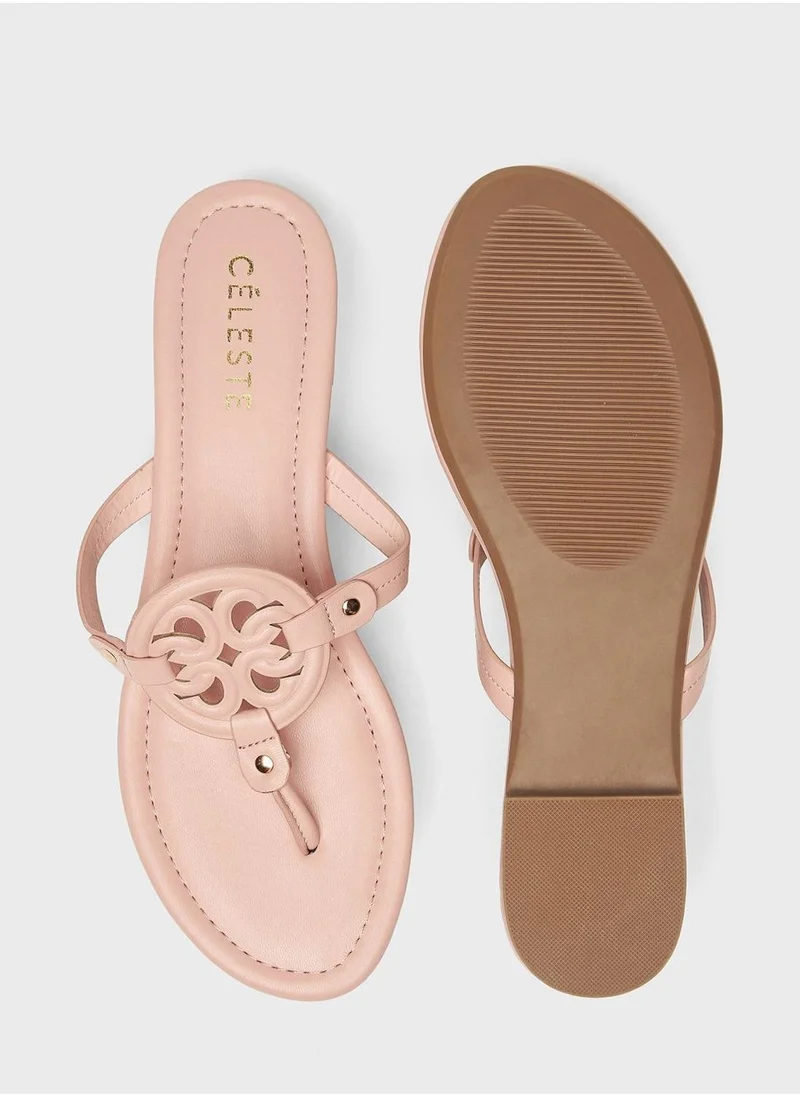 سيليست Single Strap Flat Sandals