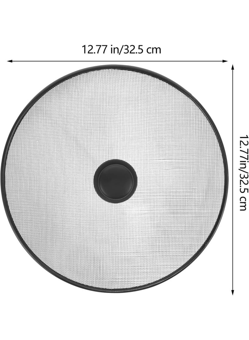 Stainless Steel Splatter Screen for Frying Pan - Oil Splash Guard with Handle - Kitchen Grease Shield - Image 3