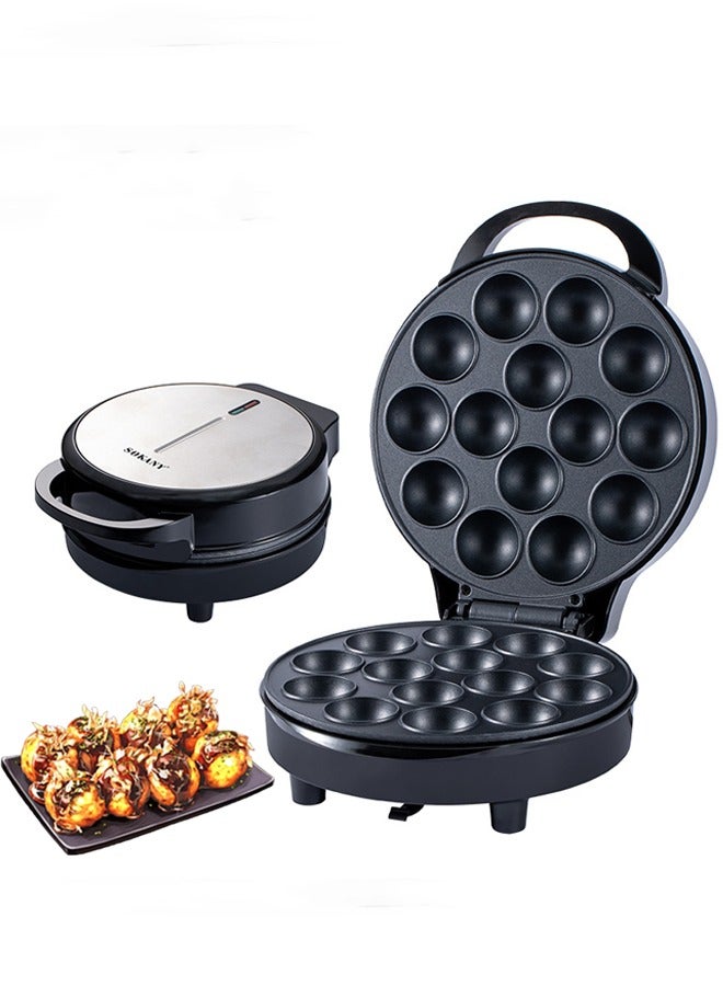 سوكاني صانع كيك بوب ، صانع كرات الأخطبوط - يصنع 14 كرات كيك ، طلاء غير لاصق وضوء مؤشر LED ، مثالي لحفلات أعياد الميلاد والأعياد 1000 واط SK-08011 - Image 1