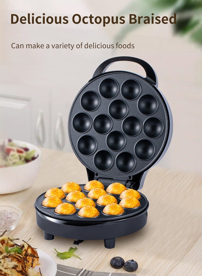 سوكاني صانع كيك بوب ، صانع كرات الأخطبوط - يصنع 14 كرات كيك ، طلاء غير لاصق وضوء مؤشر LED ، مثالي لحفلات أعياد الميلاد والأعياد 1000 واط SK-08011 - Image 2