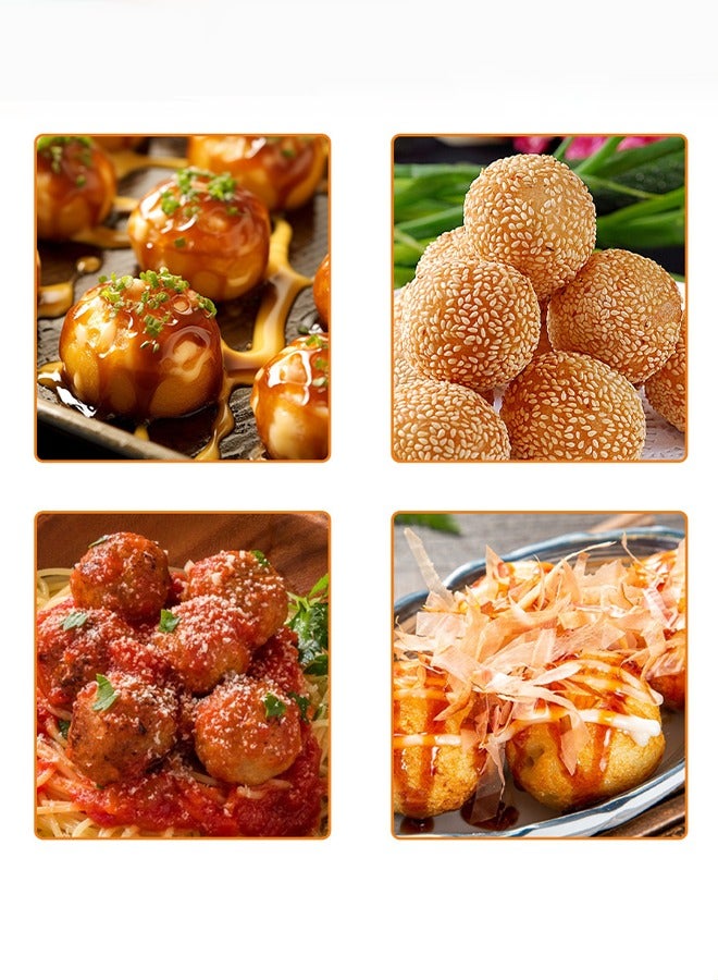 سوكاني صانع كيك بوب ، صانع كرات الأخطبوط - يصنع 14 كرات كيك ، طلاء غير لاصق وضوء مؤشر LED ، مثالي لحفلات أعياد الميلاد والأعياد 1000 واط SK-08011 - Image 3