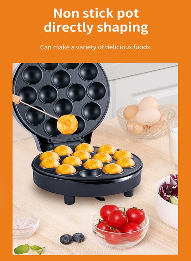 سوكاني صانع كيك بوب ، صانع كرات الأخطبوط - يصنع 14 كرات كيك ، طلاء غير لاصق وضوء مؤشر LED ، مثالي لحفلات أعياد الميلاد والأعياد 1000 واط SK-08011 - Image 4