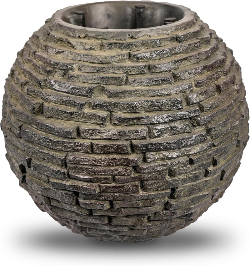 Aquascape Aquascape 18 inch Dia 46 cm Stacked Sphere Outdoor Fountain Slate Gray  - Image 2