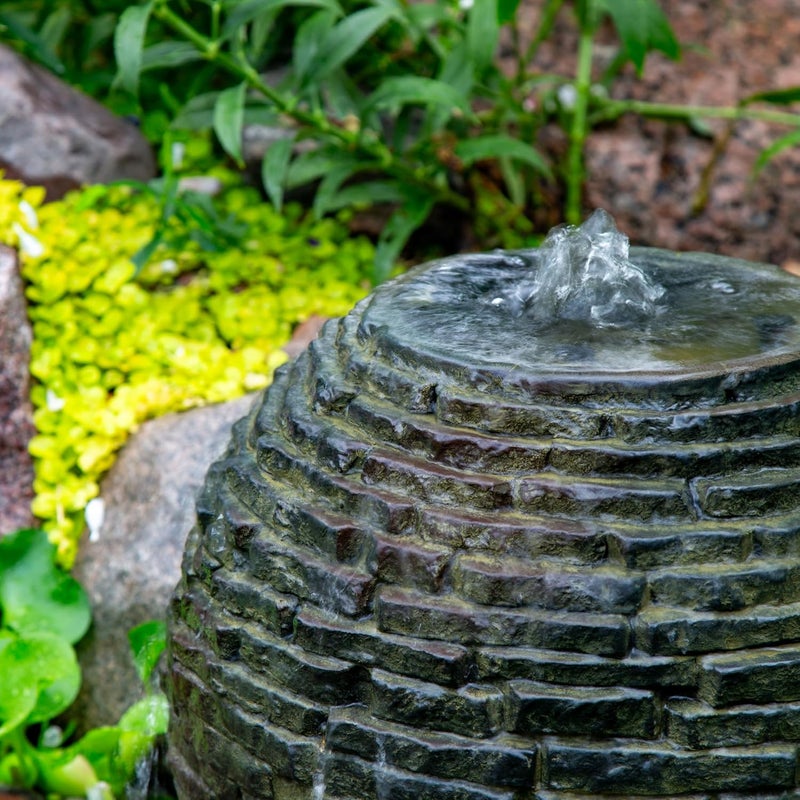 Aquascape Aquascape 18 inch Dia 46 cm Stacked Sphere Outdoor Fountain Slate Gray  - Image 4