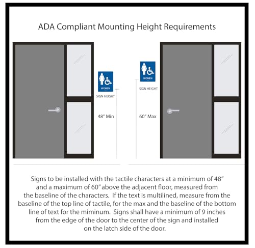 NapTags ADA Exam Room Number Sign with Tactile and Braille - 4" X 4" - Pack of 5 Numbered 1-5 or 6-10 (Silver 1-5) - Image 5