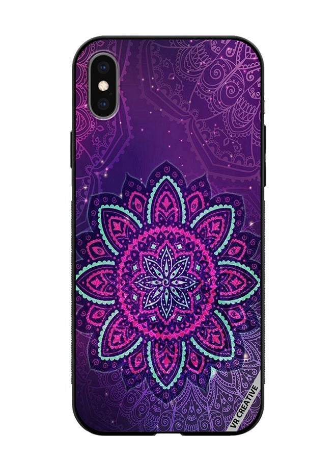 VR CREATIVE Protective Case Cover For Apple iPhone X/XS Mandala Design Multicolour - Image 1