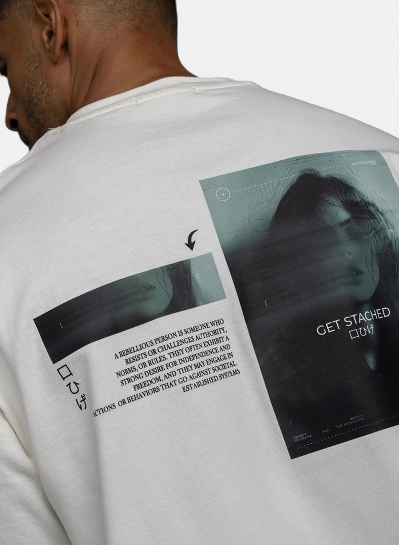 Stache Blurred Oversize T Shirt - Image 3