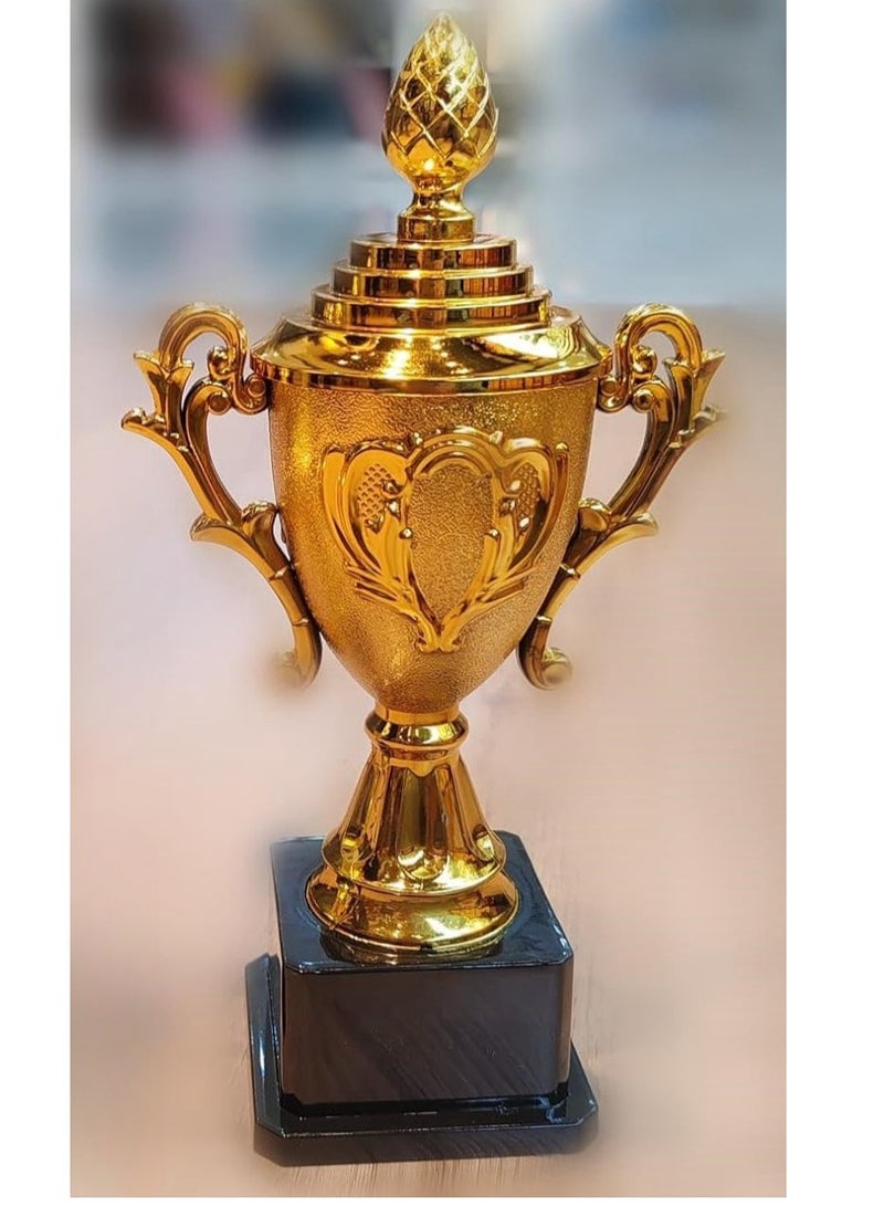 جفتكس 20cm Height Small Size Gold Plated Cup Trophy Award - Image 3