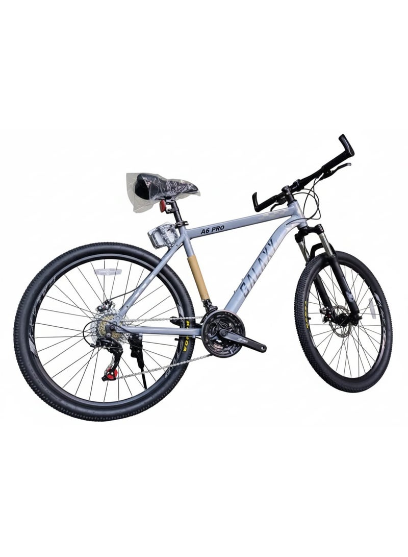 دراجة جبلية A6 مقاس 29 بوصة بإطار ألمنيوم، 21 سرعة، تعليق أمامي، فرامل قرصية