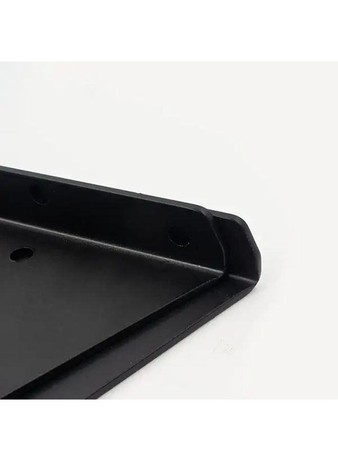 White Wall Mounted Storage Rack Invisible Triangular Plant Bracket 100x90mm Screw Free - Image 2