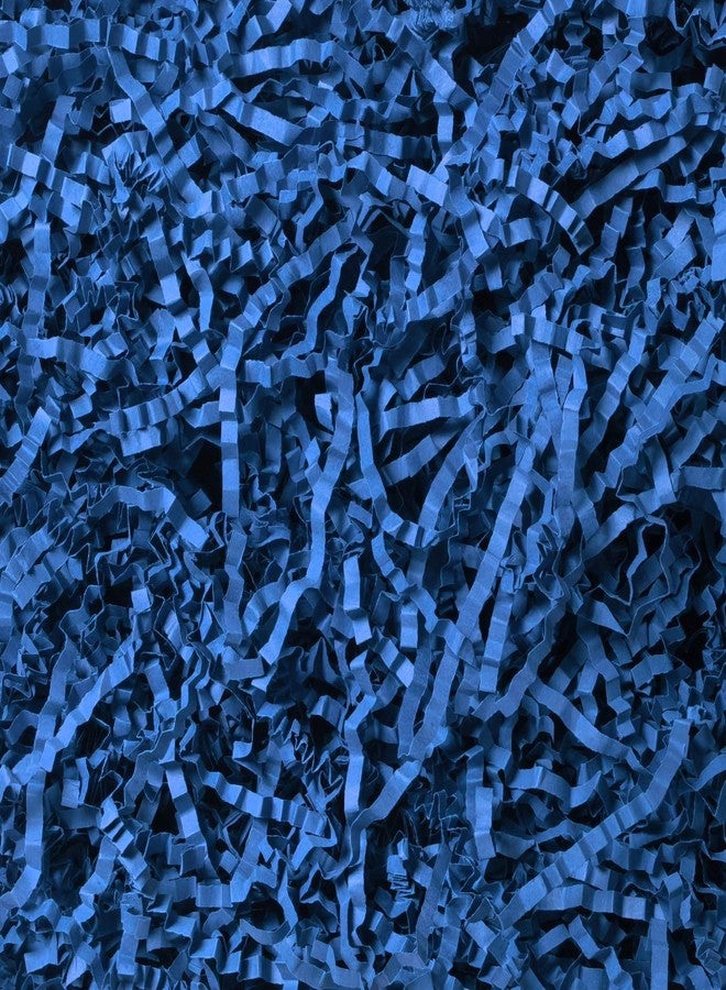 NEWMIAO 1 LB Dark Blue Crinkle Cut Paper Shred Filler for Gift Baskets Stuffing, Shredded Crinkle Paper for Gift Box Bag Basket Filler Decoration Christmas Wedding Birthday Bridesmaid Gift Wrapping - Image 1