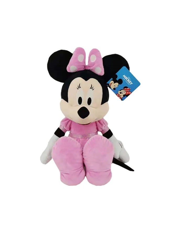 Disney دميّة ميني بلش الأساسية من ديزني ميكي وأصدقائه (60.9 سم، وردي) - Image 1