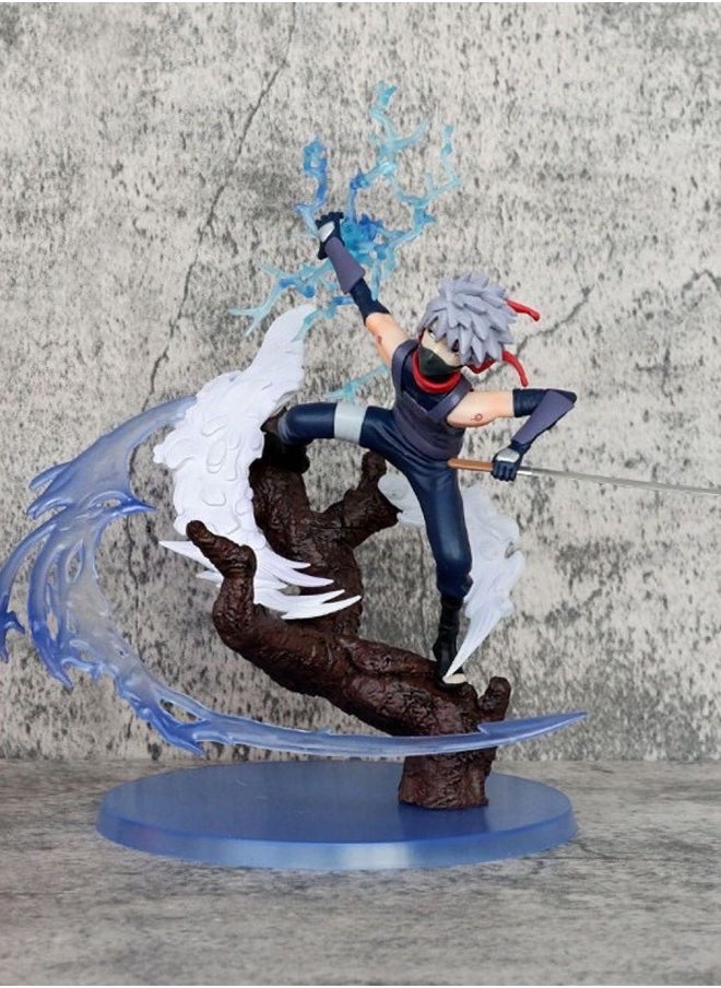 Kakashi Action Figure Decorative Resin Sculpture Home Decor Statue, Art Figurine Home Ornament Decoration for Office, Living Room, Bedroom, Book Shelf, TV Cabinet, Desktop  - Image 1