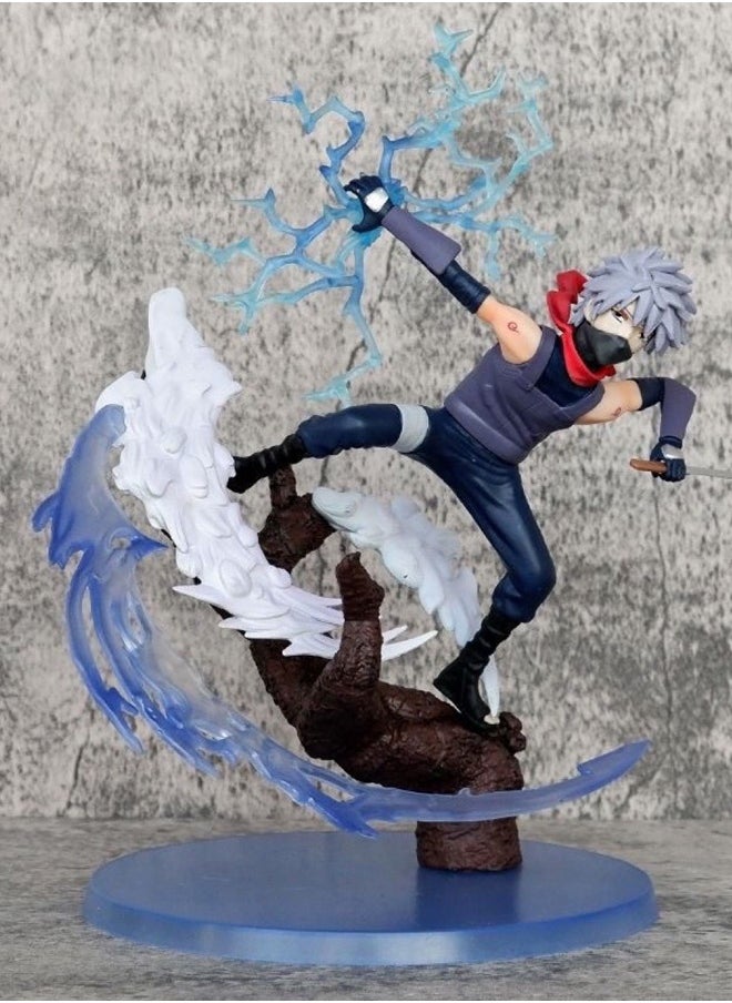 Kakashi Action Figure Decorative Resin Sculpture Home Decor Statue, Art Figurine Home Ornament Decoration for Office, Living Room, Bedroom, Book Shelf, TV Cabinet, Desktop  - Image 3