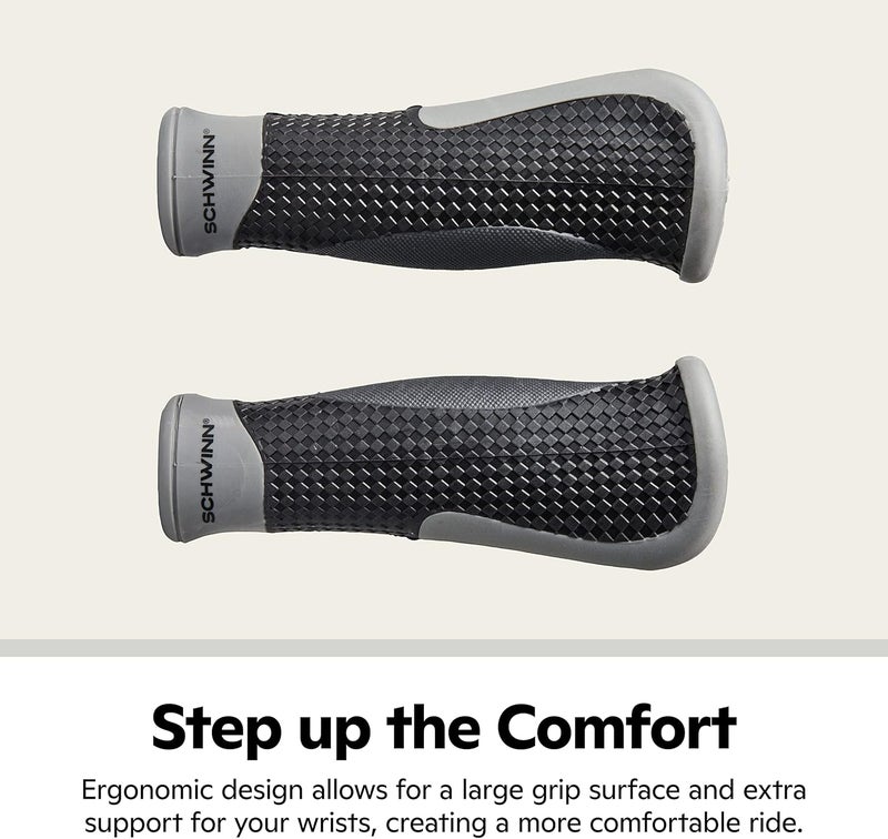 Schwinn Ergonomic Tri-Layer Gel Comfort Bicycle Grip - Black - Image 2