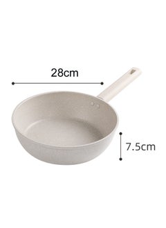 Nonstick Deep Frying Pan - 28cm Saute Pan with Lid Granite Induction Cookware, 4.5Qt Non Stick Woking Pan Skillet, PFOA PFOS APEO Free, White - pzsku/Z2DC6453EA696E218DFF7Z/45/_/1736316696/55327122-a331-45cc-9386-b7c473b117d8