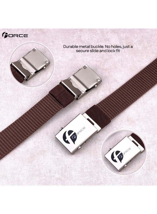 Force Security Belt for Men & Women – Heavy-Duty Nylon Web Belt with Roller-Lock Metal Buckle – Adjustable Tactical Belt for Security Guards, Police Officers, Airport Staff, Travel, Hiking & Golf - Image 4